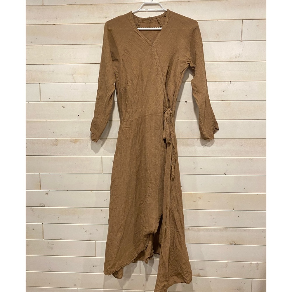 Mocha Linen Dress